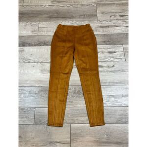 G by Giuliana tan/caramel faux suede casual/dress pants size 4